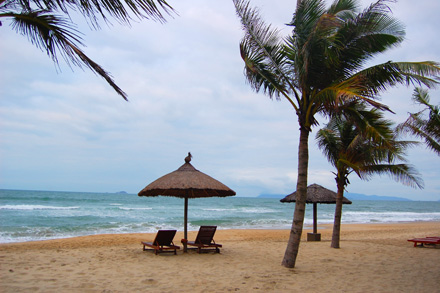 The beach at Palm Garden Resort