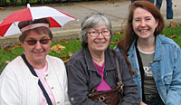 Barbara, mom and me at the tub race