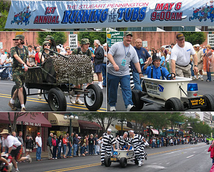 The running of the tubs in Hot Springs